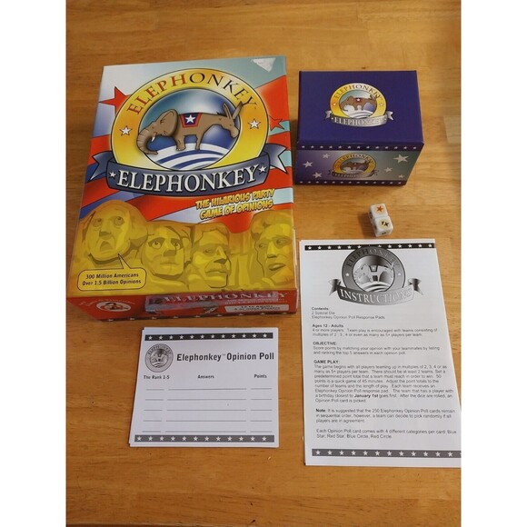 Elephonkey Party Game of Opinion Excellent Condition RARE FIND - Picture 3 of 3